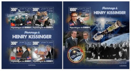 Djibouti 2023 Tribute To Henry Kissinger. (620) OFFICIAL ISSUE - Autres & Non Classés