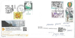 Letter To The Hague Netherlands, During COVID-19 Confinement, From Andorra, Return To Sender,2 Pics  Front & Back Cover - Brieven En Documenten