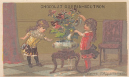 CHROMO CHOCOLAT GUERIN BOUTRON -  FLEURS D'APPARTEMENT - Guerin Boutron