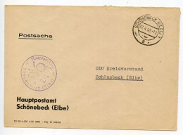 Germany, East 1960 Postsache Cover; Hauptpostamt Schönebeck (Elbe) To CDU Kreisvorstand - Lettres & Documents