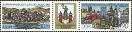 DDR WZd609 (kompl.Ausg.) (2903-2904 Als Dreierstreifen) Postfrisch 1984 Briefmarkenausstellung - Zusammendrucke