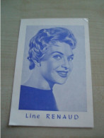 Carte Publicitaire Ancienne LINE RENAUD Chez Pathé - Werbung