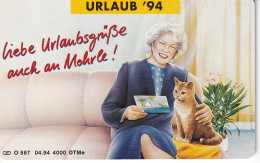 O 587 TARJETA DE ALEMANIA DE UN GATO DE TIRADA 4000 (CAT) - O-Reeksen : Klantenreeksen