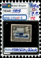 BRITISH EMPIRE#:AFRICA# K.U.T. #CROWN COLONI# KING GEORGE VI#  (BRE-270AF-1) (12) - Kenya, Ouganda & Tanganyika