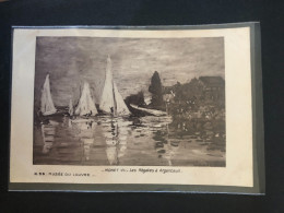 Paris - Musée Du Louvre - Monet - Les Régates à Argenteuil - 75 - Louvre