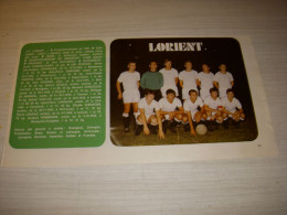 FOOTBALL COUPURE PRESSE MS16 COULEUR 14x12 1969/70 D2 LORIENT - Sport
