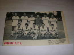 FOOTBALL COUPURE PRESSE MF54 N&B 17x14 1970 ENTENTE B. F. N. FONTAINEBLEAU - Sport