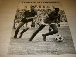 FOOTBALL COUPURE PRESSE MF18 N&B 33x23 1967 ST ETIENNE KEITA COSNARD - Sport