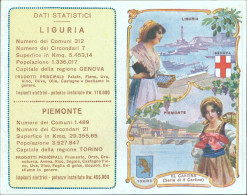 S909 Cartina Pubblicitaria Acqua Chinina Genova Torino - Pubblicitari