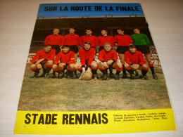 FOOTBALL COUPURE PRESSE MF16 COULEUR 30x20 1967 STADE RENNAIS RENNES - Sport