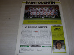 FOOTBALL COUPURE COULEUR 1991-1992 18x12 EQUIPE D2B SAINT QUENTIN  - Sport