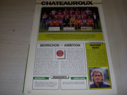 FOOTBALL COUPURE COULEUR 1991-1992 18x12 EQUIPE D2B CHATEAUROUX  - Sport