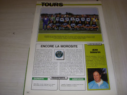 FOOTBALL COUPURE COULEUR 1991-1992 18x12 EQUIPE D2A TOURS  - Sport