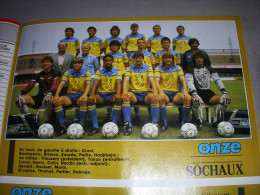 FOOTBALL COUPURE COULEUR 1987-1988 20x15 D2 GrA SOCHAUX  - Deportes