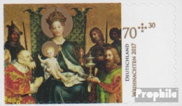 BRD 3345 (kompl.Ausg.) Selbstklebende Ausgabe Postfrisch 2017 Weihnachten - Unused Stamps