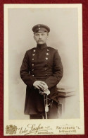 CDV German Soldier By Edv. Lassen, Ratzeburg I/L., Germany - Ancianas (antes De 1900)