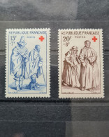 France 1957 " Série Au Profit De La Croix-Rouge " N°1140-1141 Yvert/Tellier Neuf* - Nuovi