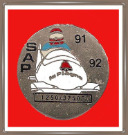 SUPER PIN'S JO OLYMPIQUE ALBERVILLE 92 SAP La PLAGNE En émail Grand Feu Base AGENT, Diamètre 4cm - Jeux Olympiques