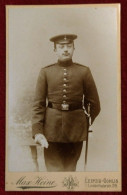 CDV German Soldier By Max Heine, Leipzig-Gohlis, Germany - Ancianas (antes De 1900)