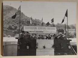 Abruzzo Autostrada A24 Cerimonia Abbatimento Diaframma GALLERIA Monte S. ROCCO 1967. Ministri Natali Mancini - Europa