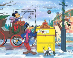 MWD-BK2-096-3 MINT PF/MNH ¤ GAMBIA 1986 BLOCK ¤ THE WORLD OF WALT DISNEY - CHRISTMAS - NAVIDAD - Disney