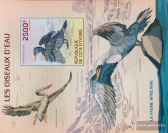 The Ivory Coast Block196B (complete Issue) Ungezähnte Stamps Unmounted Mint / Never Hinged 2014 Waterbirds - Côte D'Ivoire (1960-...)