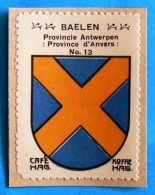 Prov. Antwerpen N013 Baelen Balen Timbre Vignette 1930 Café Hag Armoiries Blason écu TBE - Tè & Caffè