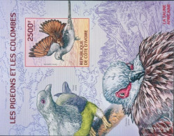 The Ivory Coast Block195B (complete Issue) Ungezähnte Stamps Unmounted Mint / Never Hinged 2014 Pigeons - Côte D'Ivoire (1960-...)