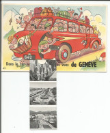 Genève, Carte à Système, Sortie En Car, 10 Minis Photos (45) - Móviles (animadas)