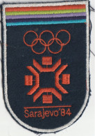 YUGOSLAVIA , BOSNIEN  -  WINTER OLYMPIC GAmes --  SARAJEVO 1984  --  PATCH  --  TEXTIL  --  10, 5 Cm X 7 Cm - Apparel, Souvenirs & Other