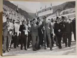 Abruzzo Autostrada A24 Cerimonia Abbatimento Diaframma GALLERIA Monte S. ROCCO 1967. Ministri Natali Mancini - Europa