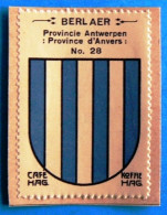 Prov. Antwerpen N028 Berlaer Berlaar Timbre Vignette 1930 Café Hag Armoiries Blason écu TBE - Tea & Coffee Manufacturers