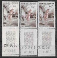 France 1956 - Pelote Basque Y&T 1073 ** Neufs Luxe ( Voir Descriptif ) - Unused Stamps
