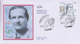 Enveloppe  FDC   1er  Jour   FRANCE    Sophie  GERMAIN     2016 - 2010-2019