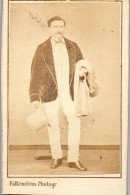  Carte De Visite Cdv Photo Vintage Albumen Falkenstein Strasbourg Homme Mode  - Personnes Anonymes