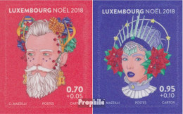 Luxemburg 2182-2183 (kompl.Ausg.) Postfrisch 2018 Weihnachten - Nuevos