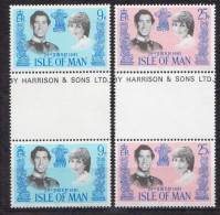 Isle Of Man MNH Set In Gutter Pairs - Royalties, Royals