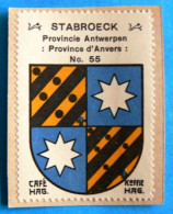 Prov. Antwerpen N055 Stabroeck Stabroek Timbre Vignette 1930 Café Hag Armoiries Blason écu TBE - Tee & Kaffee