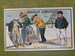 Le Mal De Mer - Chocolat Lombart - Chromo Illustrée Humoristique - Lombart