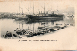 La Ciotat - Le Quai Ganteaume Et Le Port - La Ciotat