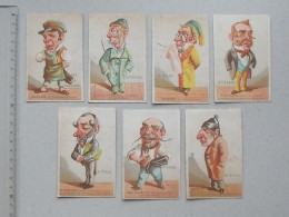 CHROMO CARICATURE Humour VOISIN D'ETAGE Lot 7 Différent Même Série - GROSSE TETE Militaire Dispute - Other & Unclassified