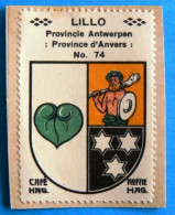 Prov. Antwerpen N074 Lillo Timbre Vignette 1930 Café Hag Armoiries Blason écu TBE - Tè & Caffè