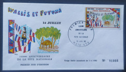 Enveloppe Premier Jour Wallis & Futuna Poste Aérienne 14 Juillet 1980 Timbre N° 103 - FDC