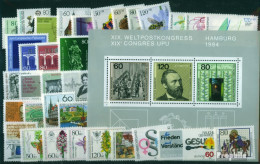 BRD Postfrisch 1984 Kompletter Jahrgang In Sauberer Erhaltung  - Unused Stamps