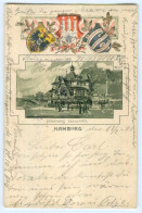 Y5264/ Hamburg Fährhaus Seewarte  Wappen Litho Präge AK 1901 - Mitte