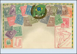 A5729/ Brasilien Briefmarken Schöne Litho Prägedr. AK Ca.1910 - Andere & Zonder Classificatie