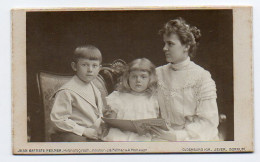 W9S31/ CDV Foto Mutter Und Kinder Atelier Jean Baptiste Feilner, Oldenburg 1900 - Autres & Non Classés