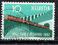 Série De Propagande : 75ème Anniversaire Du Chemin De Fer Du Saint-Gothard - Used Stamps