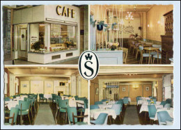 W7J07/ Hamburg Cafe Konditorei Schröder Alsterarkaden AK 1961 - Mitte