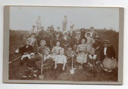 Y075/ Kabinettfoto Borkum Schönes Gruppenfoto Ca.1910 - Autres & Non Classés